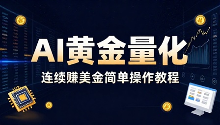 AI 黄金量化连续赚美金简单操作教程