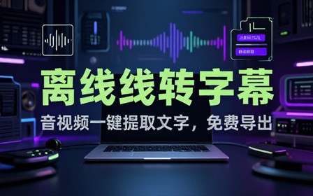 离线运行的本地音视频转字幕工具，一键音视频提取文字，支持导出为多种格式，完全免费！ STT