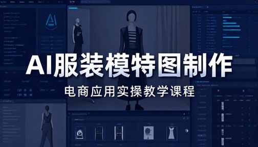 AI 服装模特图制作与电商应用实操教学课程