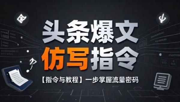 头条号大文章仿写指令【指令与教程】