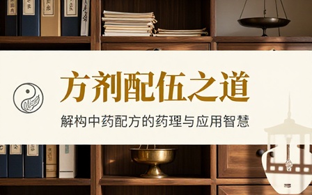 中医方剂配伍知识讲解课程了解中药配方药理应用原理