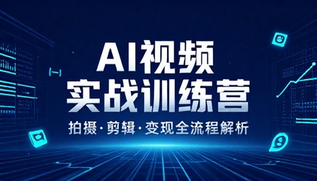 AI 视频实战训练营拍摄剪辑变现全流程