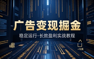 广告变现掘金项目教程可稳定运行盈利