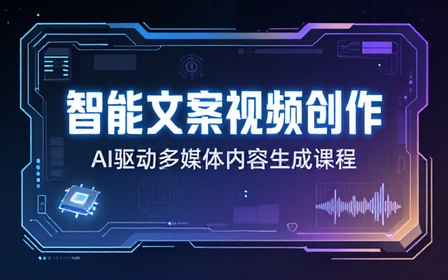 智能文案视频创作课程运用人工智能产出优质多媒体内容