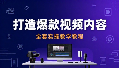 爆款视频内容打造全套实操教学教程