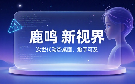 Windows动态壁纸软件来了！完全无内购免费，系统桌面美化壁纸，游戏动态壁纸，米哈游出品 鹿鸣人工桌面