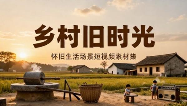 乡村农村怀旧生活场景短视频素材