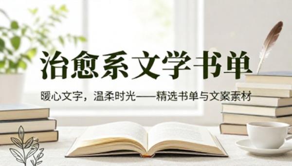 治愈系文学书单书籍推荐文案素材
