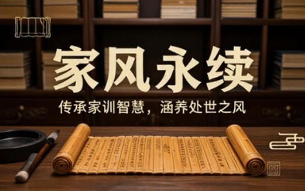 传统家族家风家训典籍借鉴治家准则传承优良家族处事风气