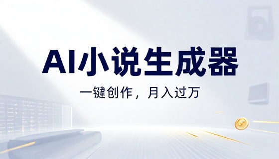 AI 自动写小说一键生成大量内容月入过万