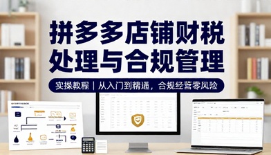 拼多多店铺财税处理与合规管理实操教程