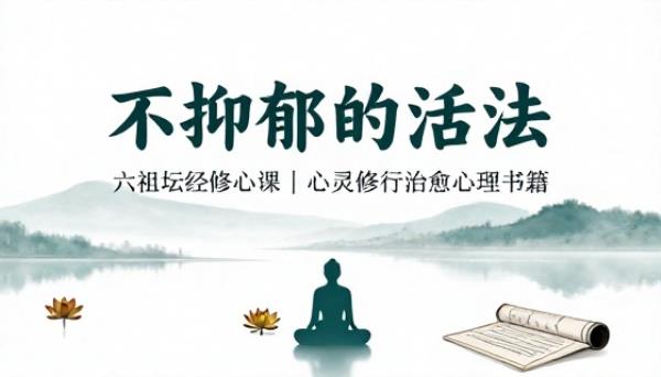 不抑郁的活法六祖坛经修心课心灵修行治愈心理书籍