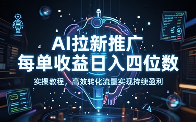 AI 拉新推广每单收益日入四位数实操教程