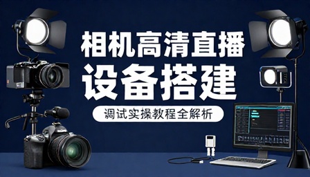 相机高清直播设备搭建与调试实操教程