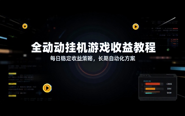 全自动游戏挂机每日见收益长期稳定教程