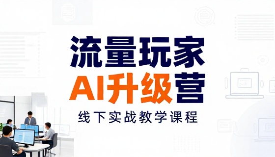流量玩家 AI 升级营线下实战教学课程