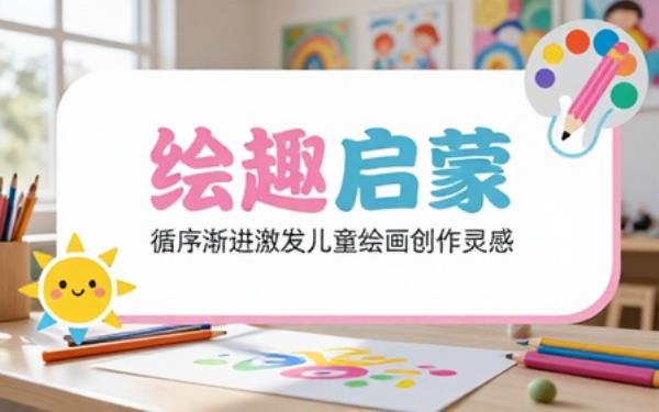 儿童美术启蒙教学课件循序渐进培养孩子绘画创作灵感