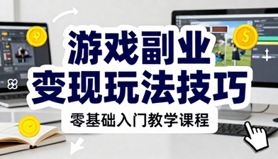 游戏副业变现玩法技巧零基础入门教学课程