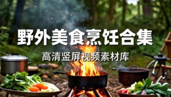 野外美食烹饪制作高清竖屏视频素材合集