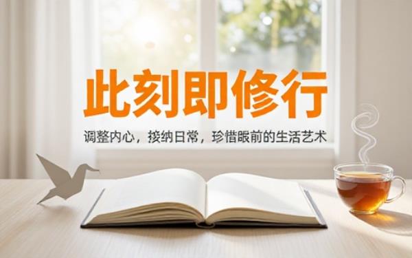 活在当下心态修炼书籍调整内心状态接纳珍惜眼前日常生活