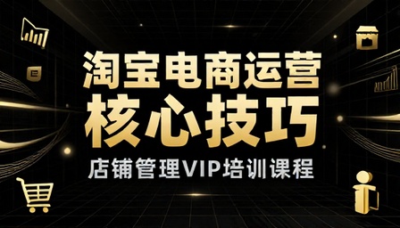 淘宝电商运营核心技巧与店铺管理 VIP 培训课程