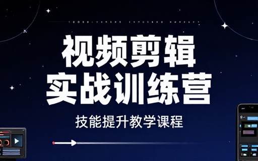 视频剪辑实战训练营技能提升教学课程