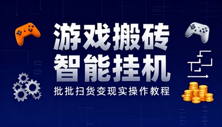 游戏搬砖智能挂机批量扫货变现实操教程