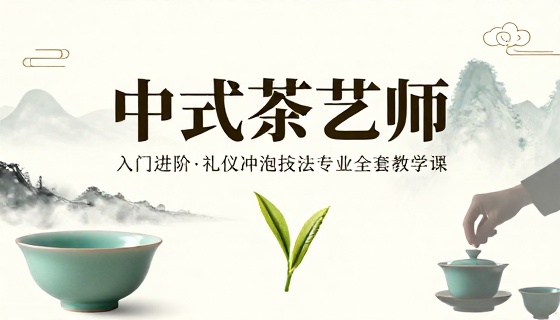 中式茶艺师入门进阶礼仪冲泡技法专业全套教学课