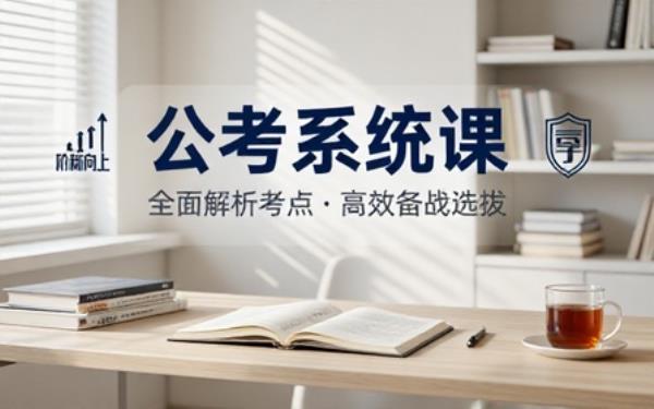 公务员联考备考系统课程全面讲解知识点备战公职选拔考试