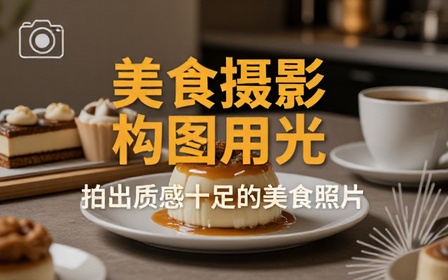 美食拍摄构图用光技巧课程拍出质感十足美食照片