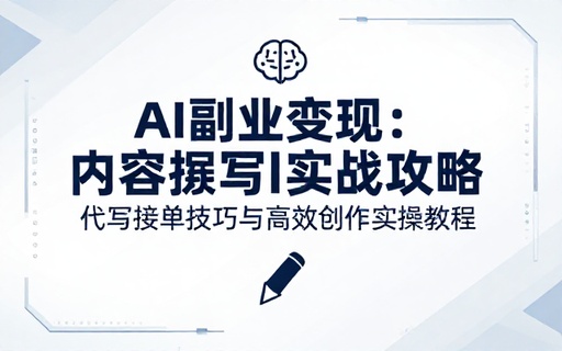 AI 代写副业接单技巧内容撰写实操教程