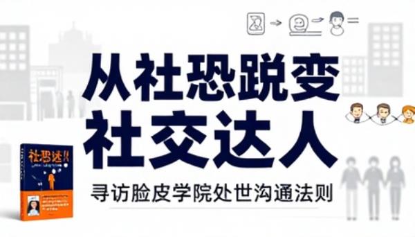 寻访脸皮学院处世沟通法则从社恐蜕变社交达人书籍