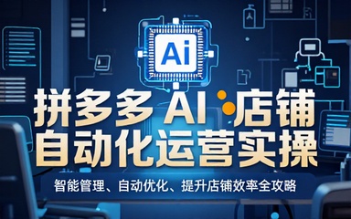 拼多多 AI 店铺自动化运营管理实操教程