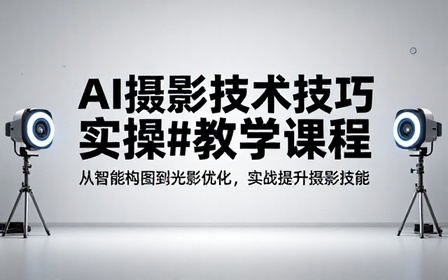AI 摄影技术技巧实操教学课程