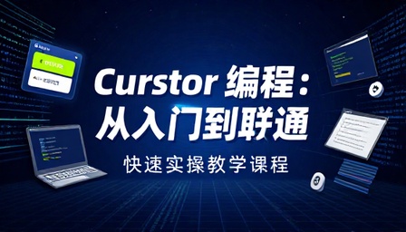 Cursor 编程工具快速入门到精通实操教学课程