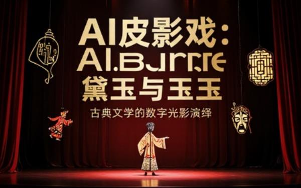 AI皮影戏演绎林黛玉与贾宝玉的故事
