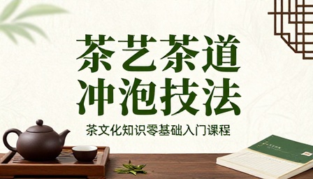 茶艺茶道冲泡技法与茶文化知识零基础入门课程
