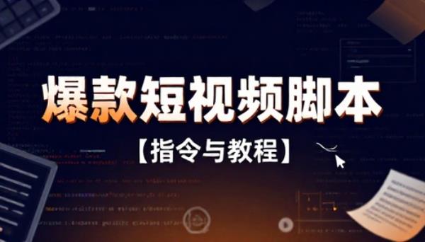 爆款短视频脚本文案【指令与教程】