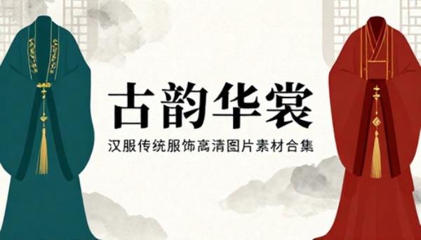 古装汉服传统服饰高清图片素材合集