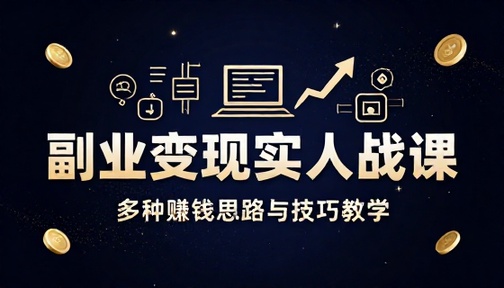 多种赚钱思路与副业变现技巧实战教学课程