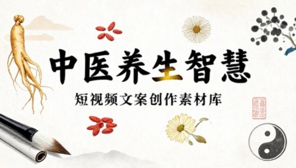 中医养生知识短视频文案创作素材