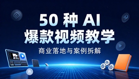 50 种 AI 爆款视频教学商业落地与案例拆解