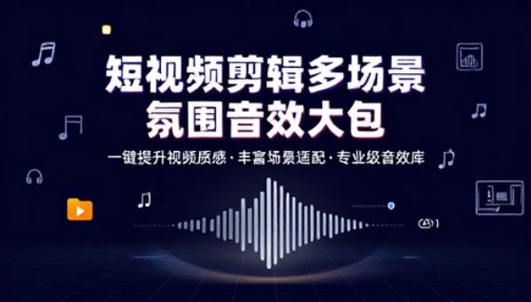 短视频剪辑多场景氛围音效大包