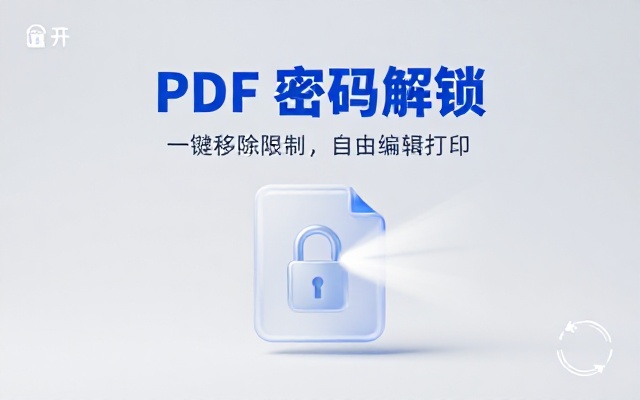 超实用 PDF 密码移除工具，一键移除密码，解决无法打印、编辑、复制等受限权限 PDF Password Remover