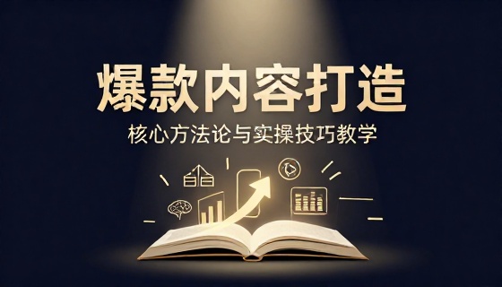 内容爆款打造核心方法论与实操技巧教学