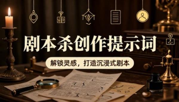 剧本杀游戏剧本创作专用提示词
