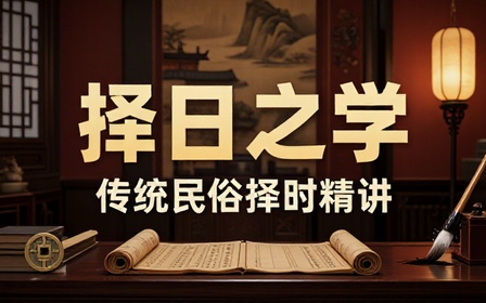 中式传统择日测算教学课程了解传统民俗择时相关知识