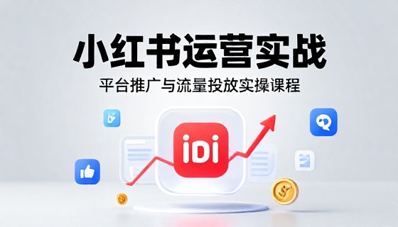 小红书平台运营推广与流量投放实操课程