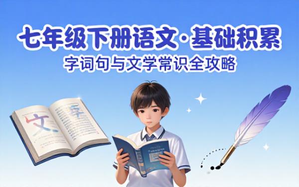 七年级下册语文课内基础知识积累总结涵盖字词句与文学常识