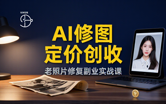 AI老照片修复接单定价全攻略稳定增收副业课